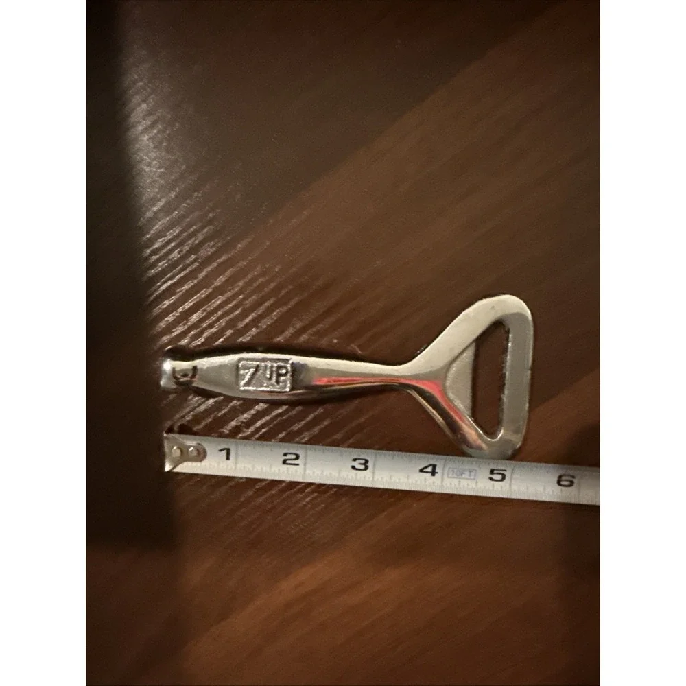 Vintage 7UP Can Bottle‎ Opener Collectible Solid Heavy Mental FRESH UP